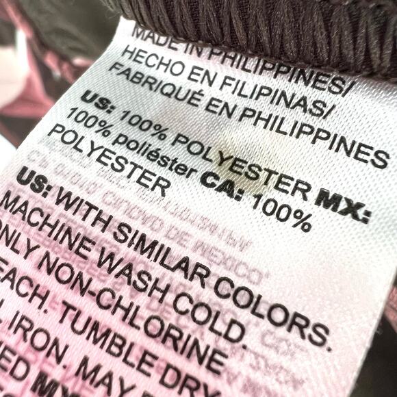 NEW NWT Chicos Sz 0R 0 Regular US 4 Pink Brown Floral Tropical Pull on Pants - Picture 7 of 9